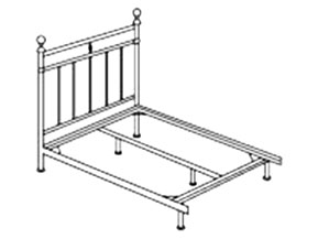 Open Foot Beds include headboard and frame rail