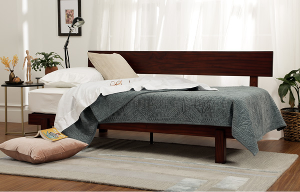 Dark shop brown daybed