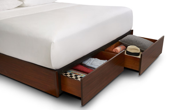 Quad King size platform bed with King size drawers option