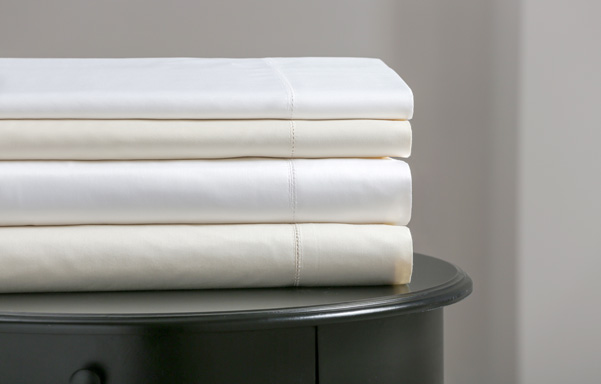 Supima cotton 400 thread count sheet set - Ivory, White