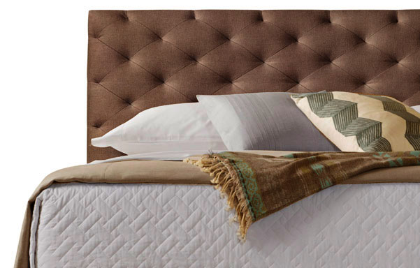 San Diego Brown Velvet Headboard