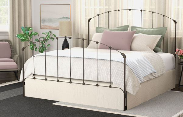 Rutherford King High Foot bed in Black Iron Gold