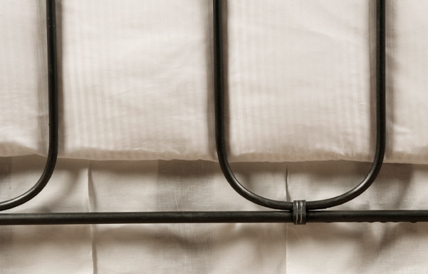 Breton Bed footboard detail
