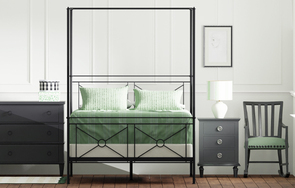 Campaign Canopy Bed