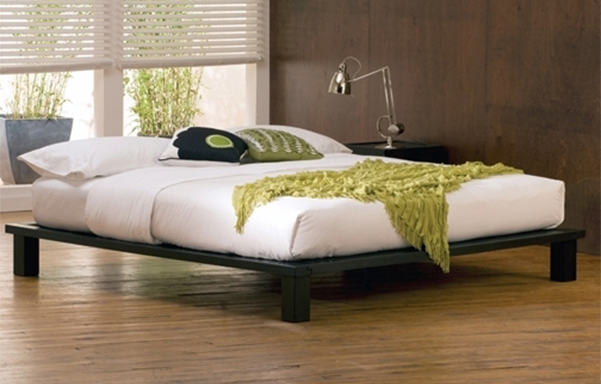 Solide king platform bed – espresso mahogany