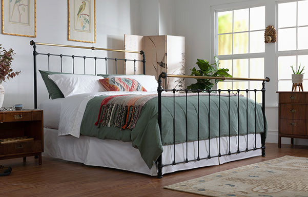 Rogers has a beautiful selection of iron and brass beds for your