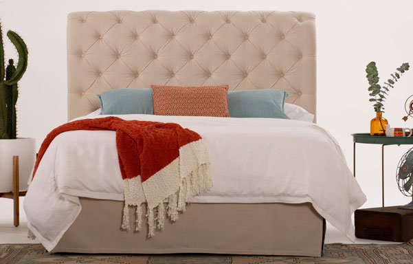 Hampton linen headboard