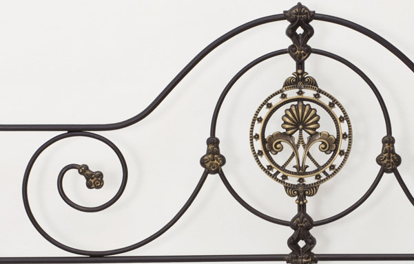 Alexandria Bed Cast Accents and Scroll Work