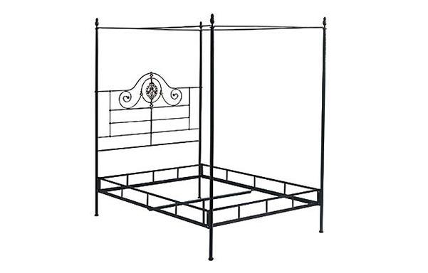 Alexandria canopy bed frame details 