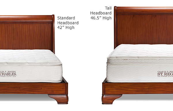 Fainoble sleigh bed height options