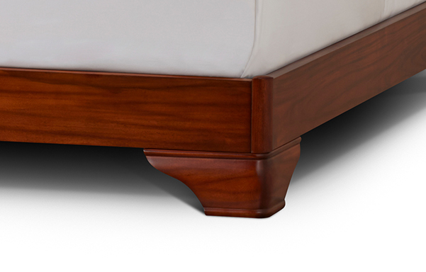 Fairnoble sleigh bed foot and rail detail