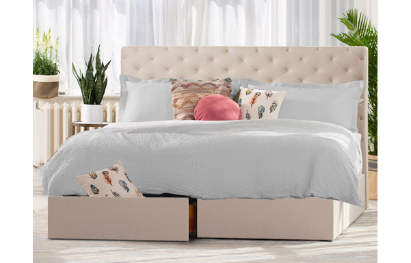 San Diego king bed with storage base option