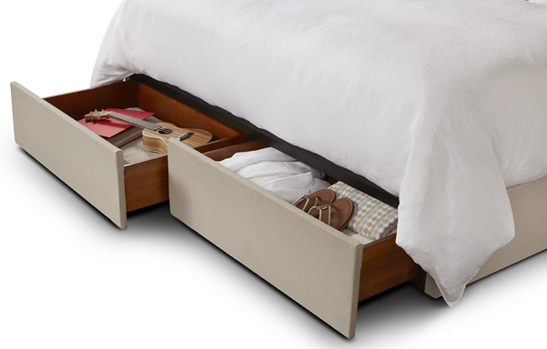 Upholstered Platform Base king size drawer option
