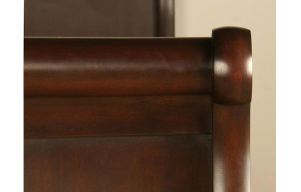 Chambord daybed mahogany crest rail