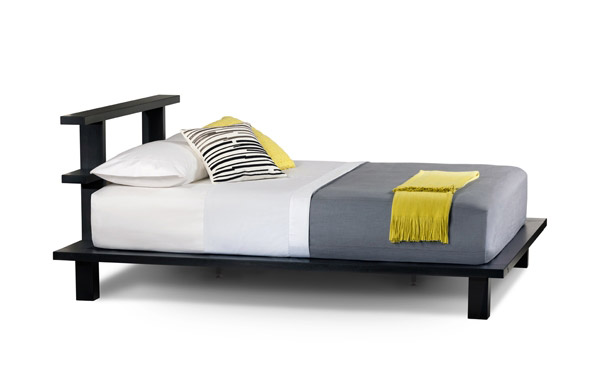 Zen queen platform bed profile
