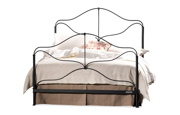 Provence wrought iron bed
