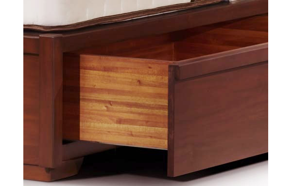 Sleigh platform bed drawer option
