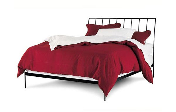 Milan bed with open footboard – wrought iron
