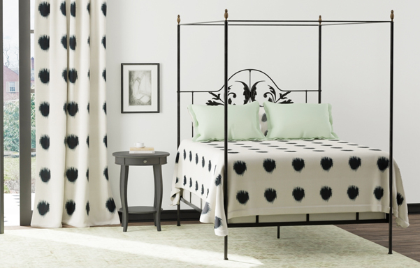 Harvest Moon canopy bed contemporary room setting
