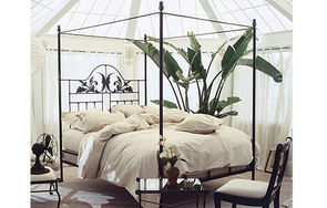 Harvest Moon canopy bed contemporary room setting
