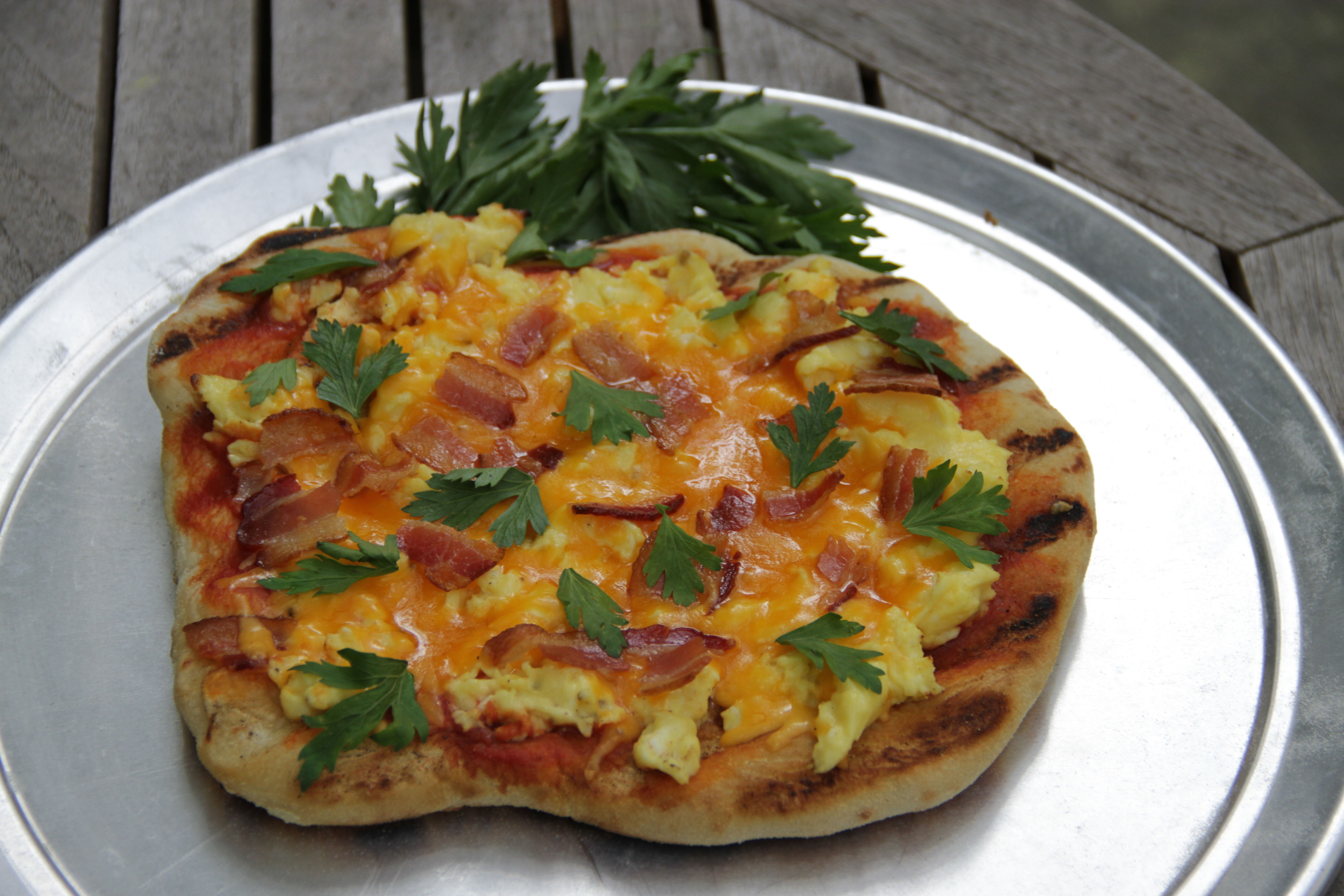 Grilled Breakfast Pizza 7