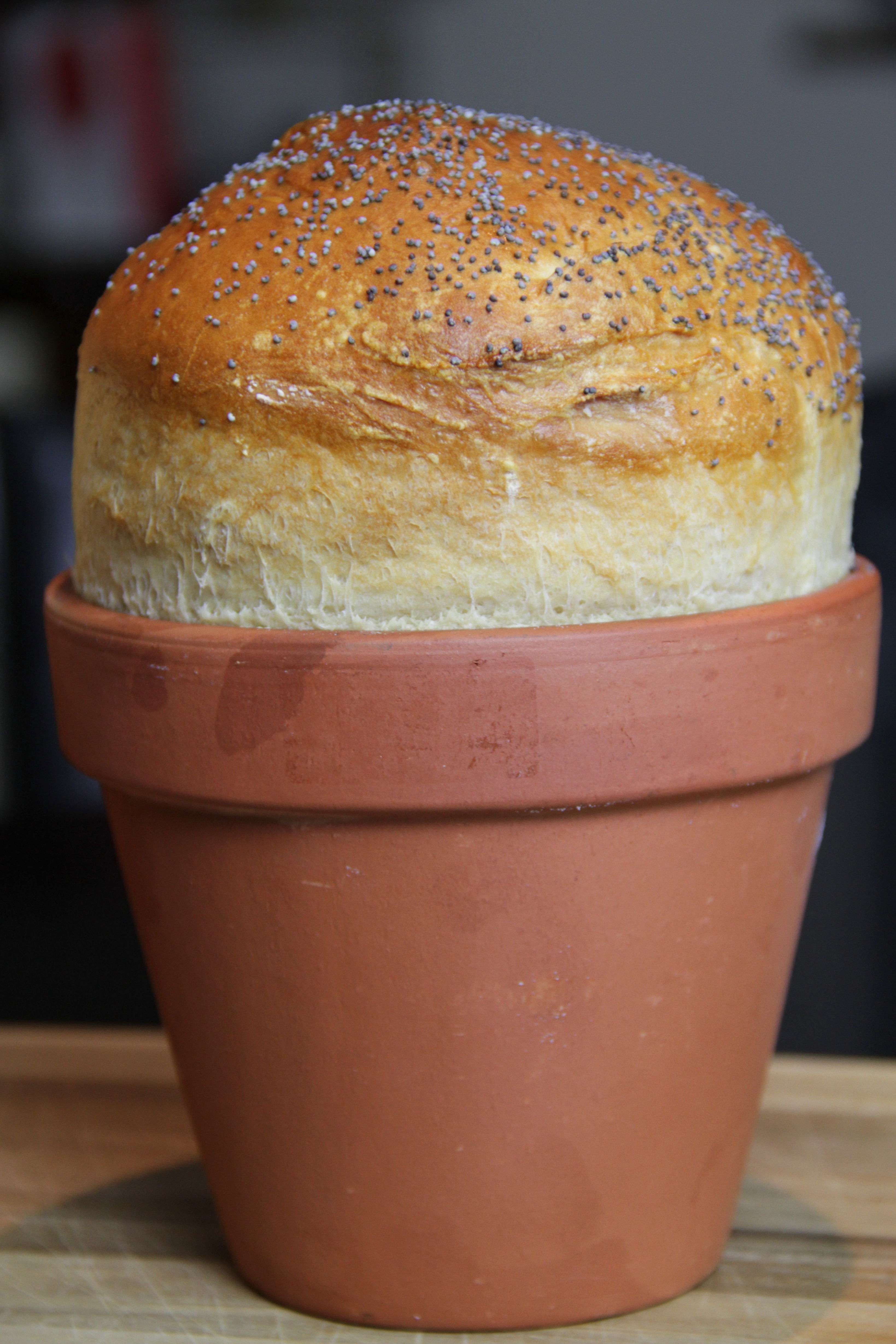Breakfast in Bed - Flowerpot Bread