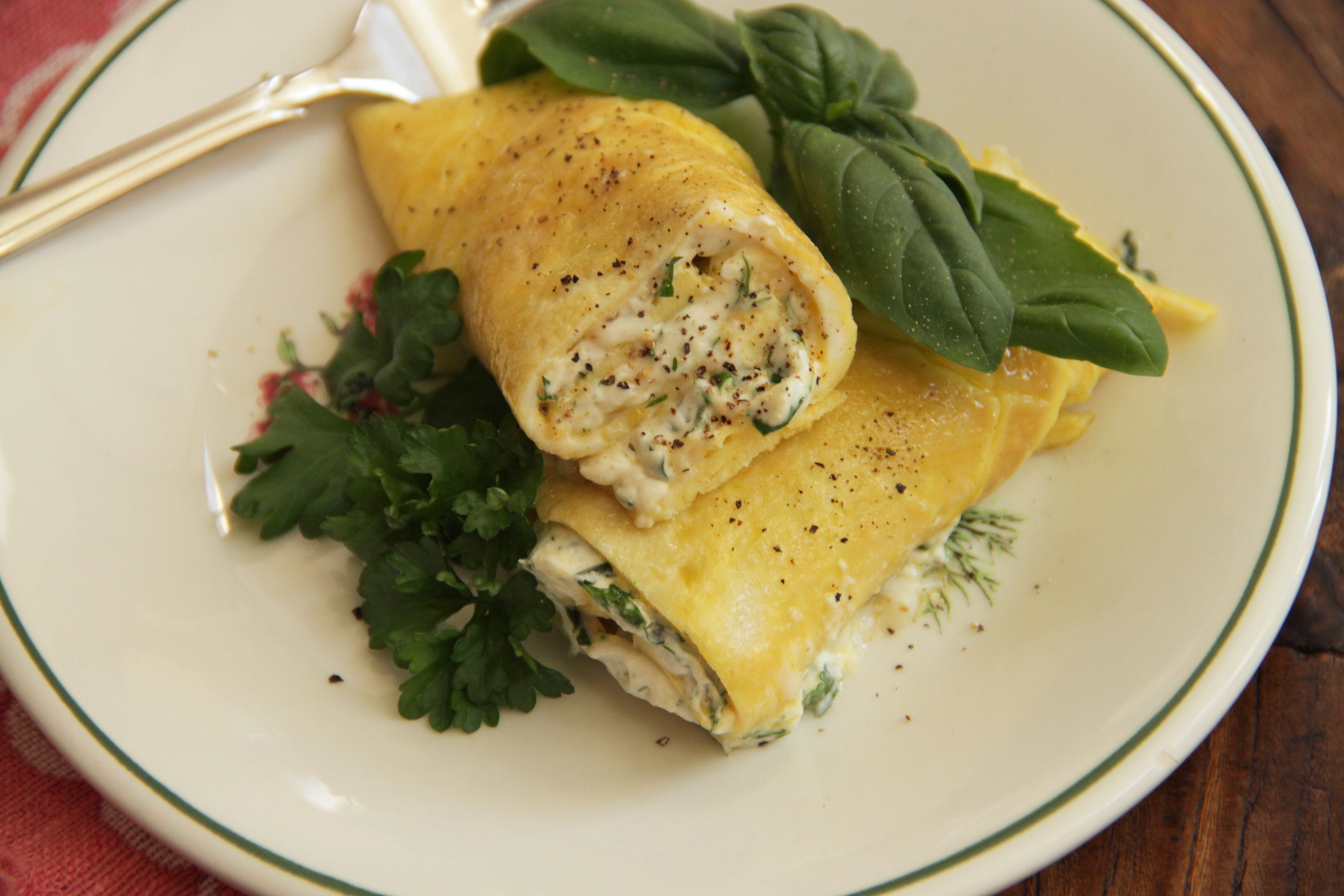 Rolled Omelet with Fresh Herbs 13