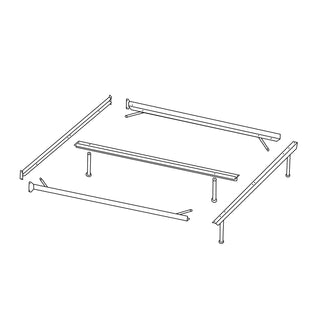 Open Foot Rail System for Headboard